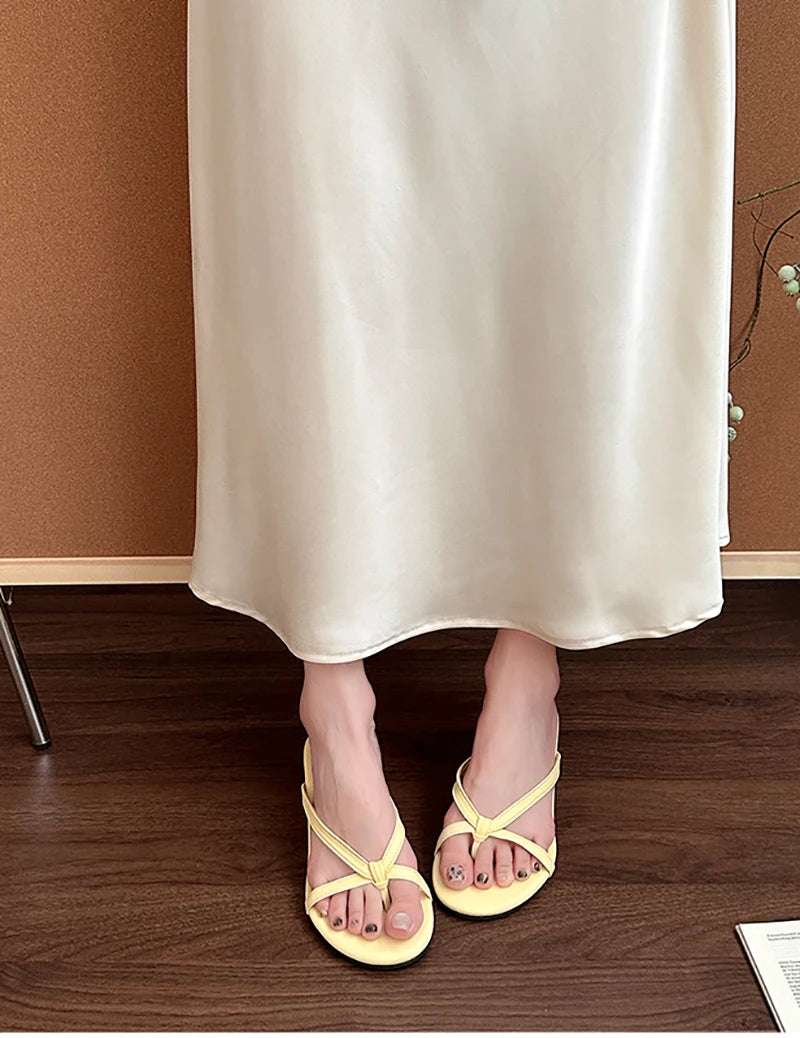 Clip Toe Wedges Heel Sandals