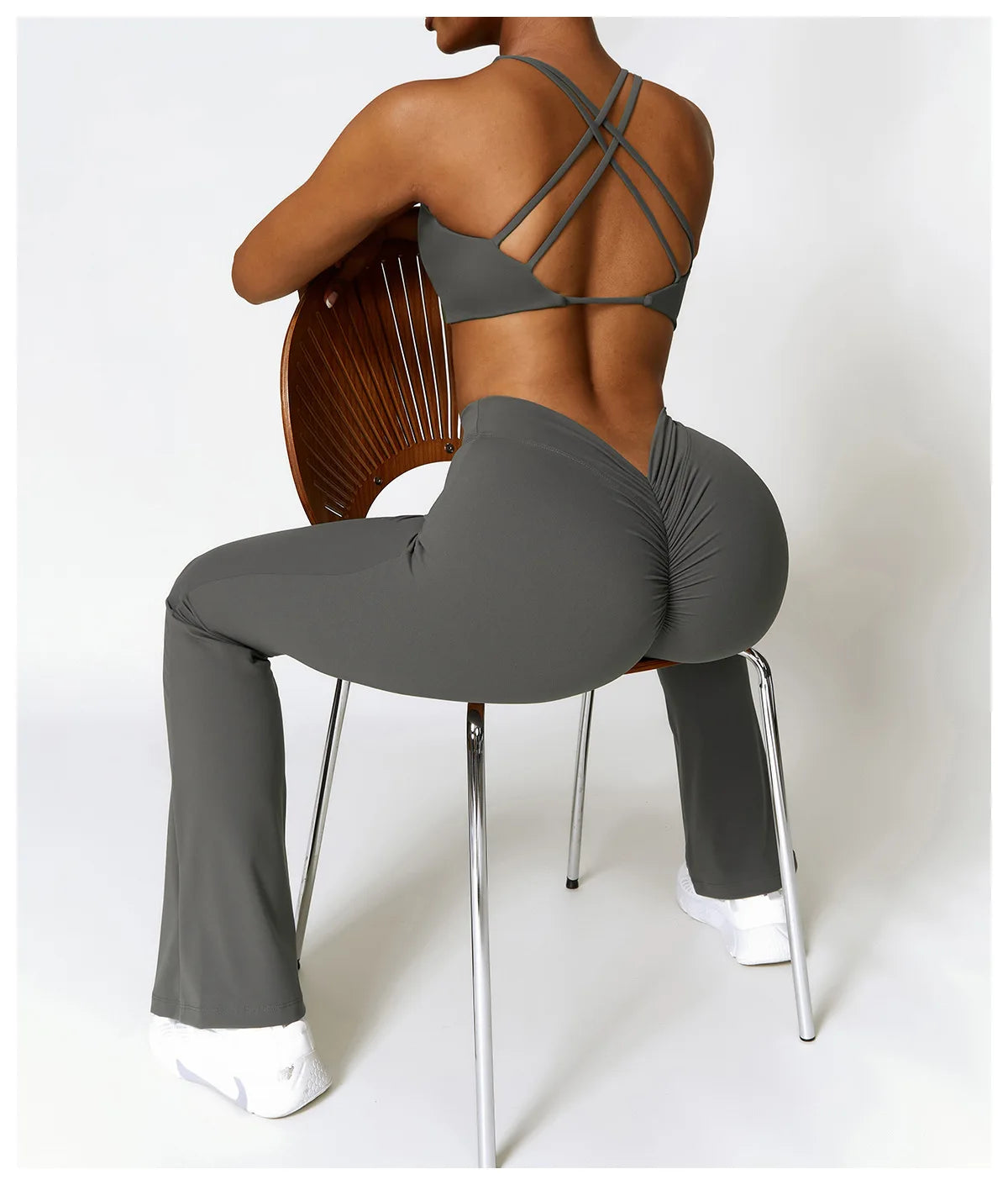 High Waist Flare workout gym Leggings