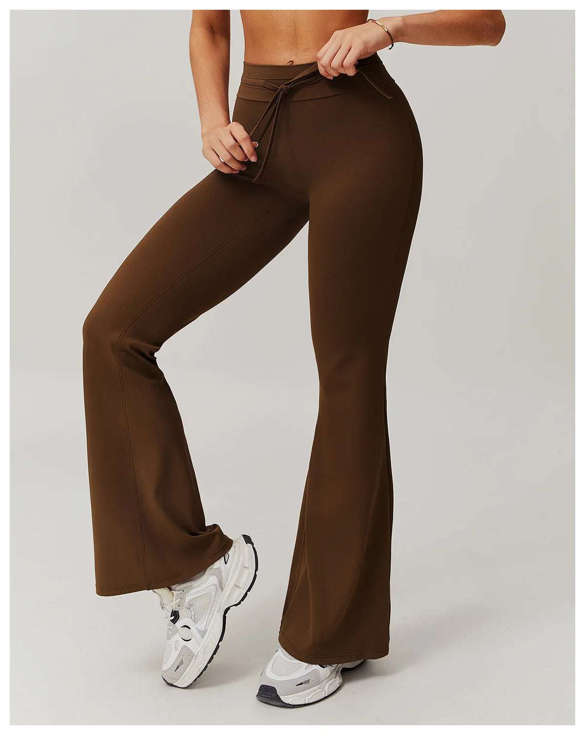 Wide Leg Bell-bottoms drawstring Sports Leggings