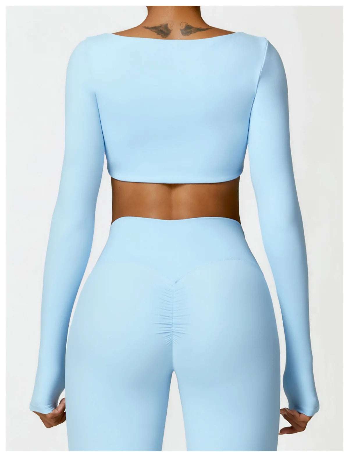 Long sleeved Fitness Gym Workout Top