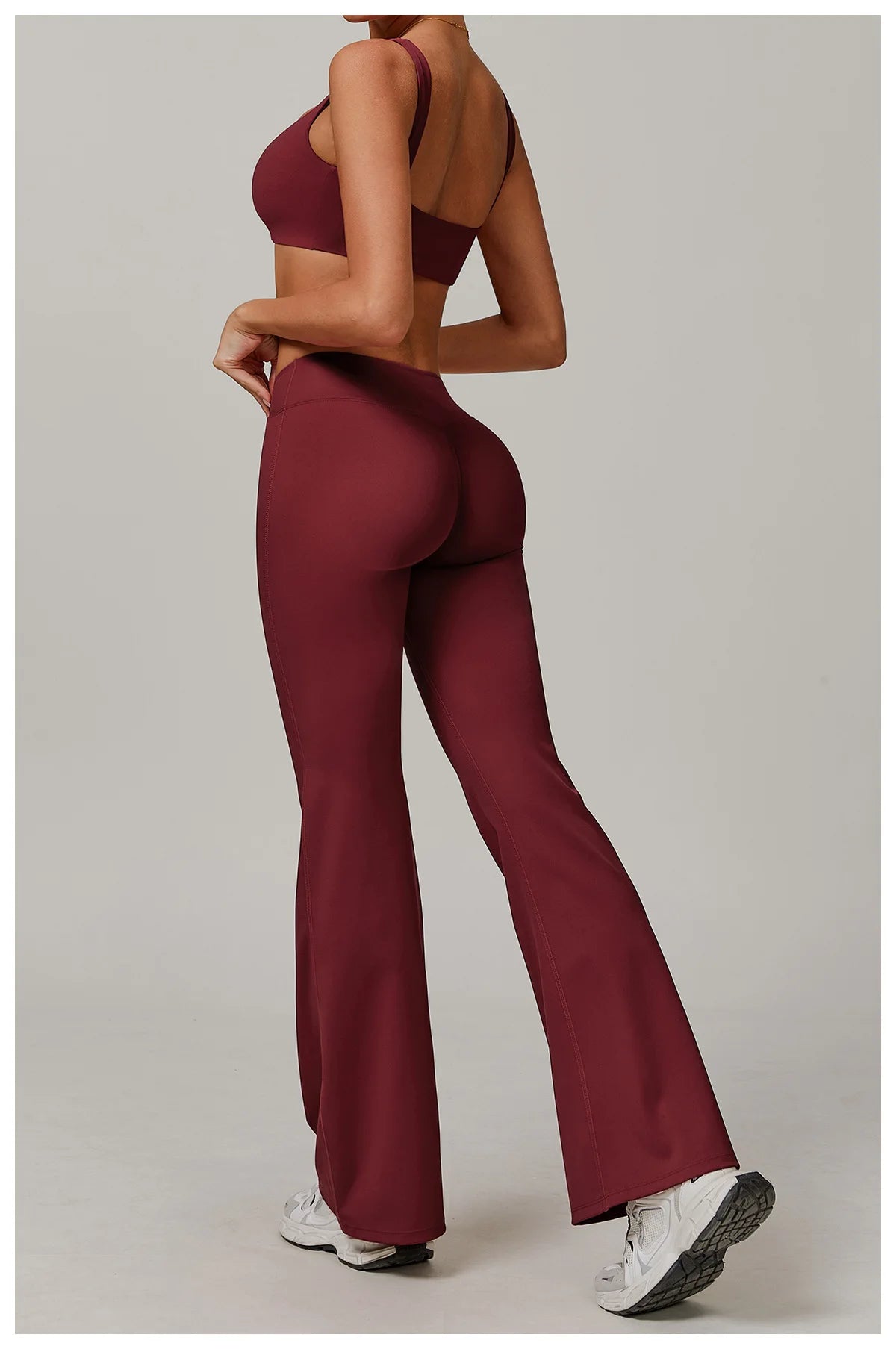 Bell Bottomed High Waist Wide Leg Gym Leggings