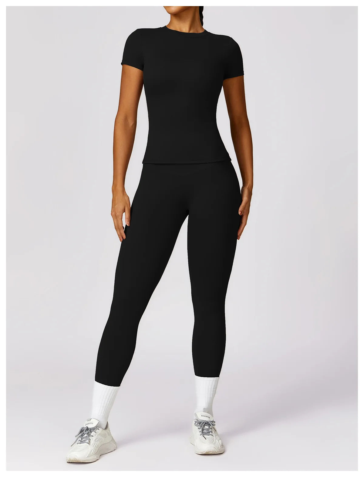 Seamless Short Sleeve Yoga Gym Top