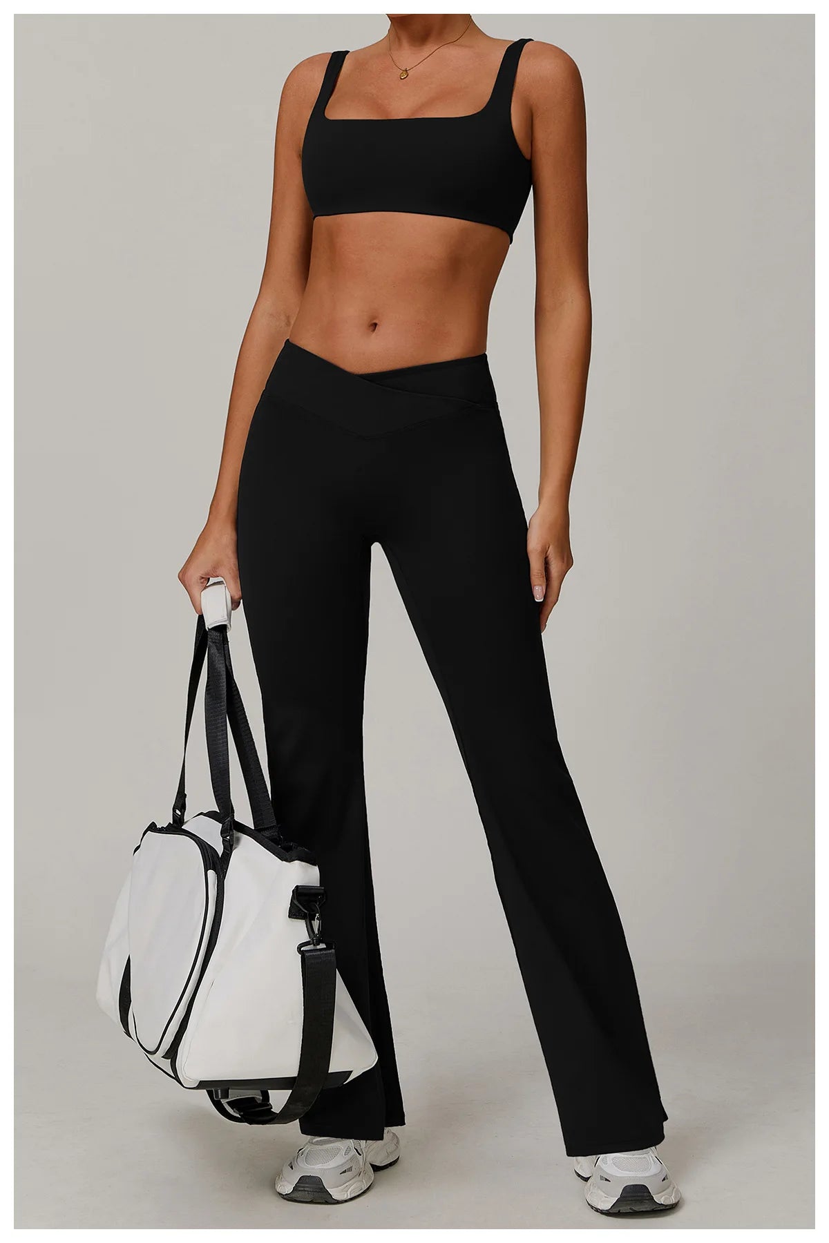 Bell Bottomed High Waist Wide Leg Gym Leggings