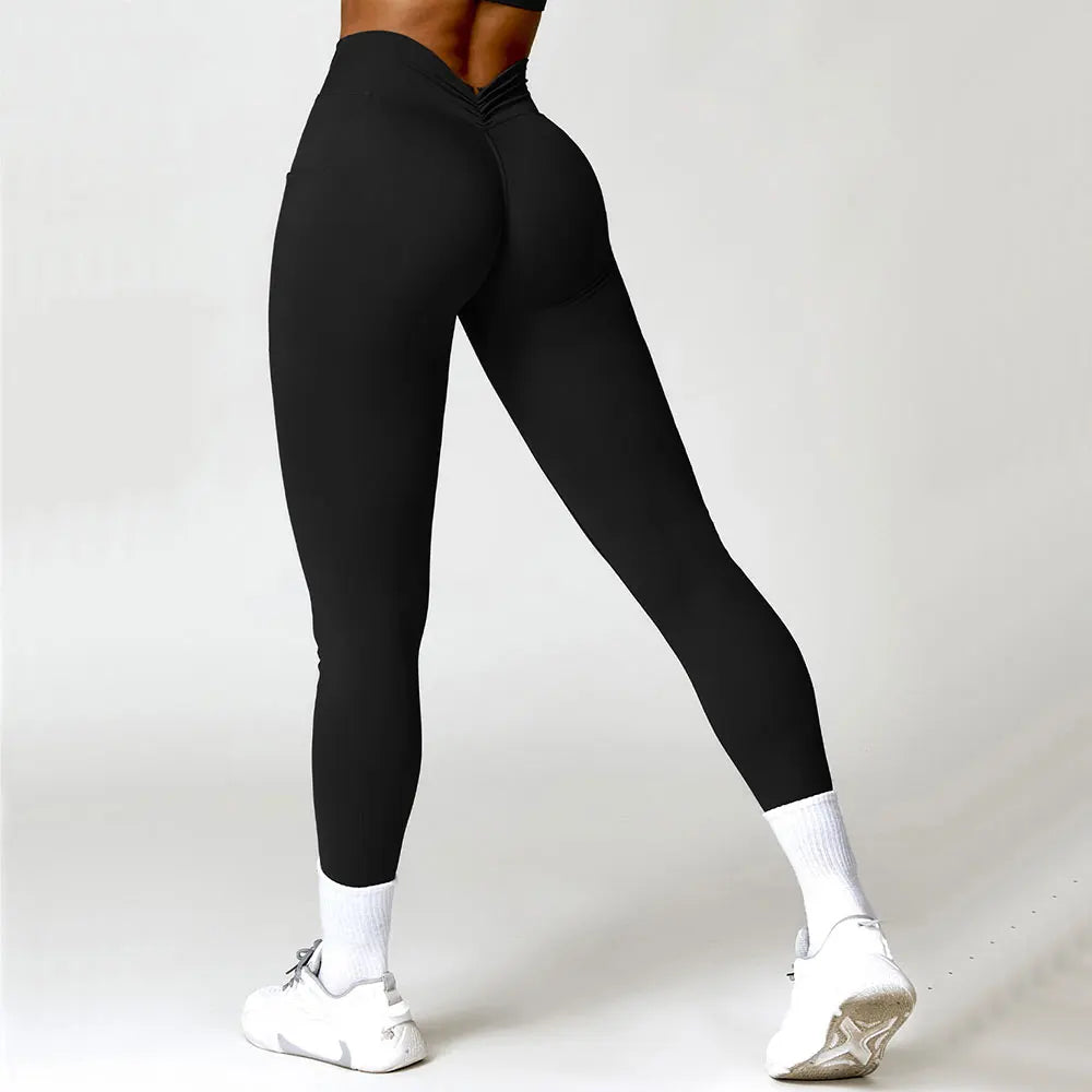 High Waist Push Up Scrunch Butt Quick Drying Fitness Leggings