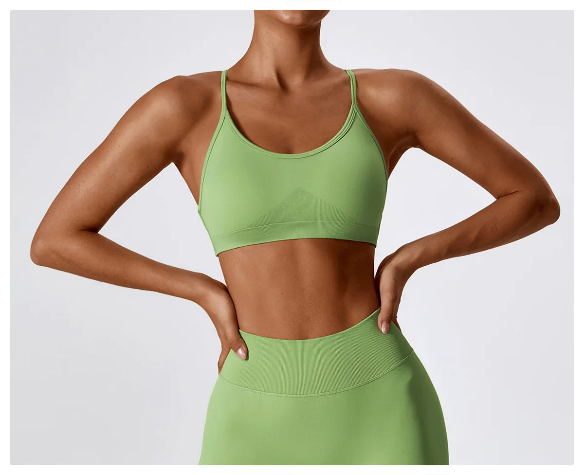 Back Cross Strap Sports fitness Bra