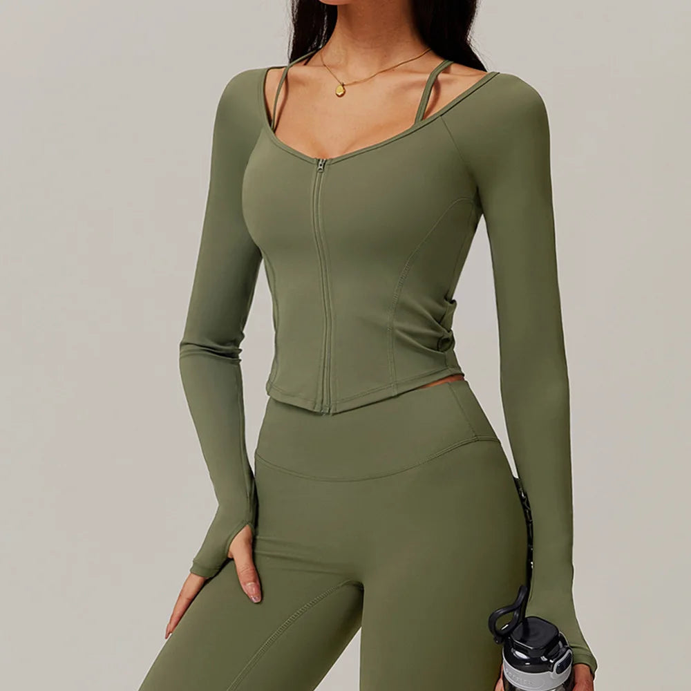 Long Sleeve Gym Workout Running Gym top