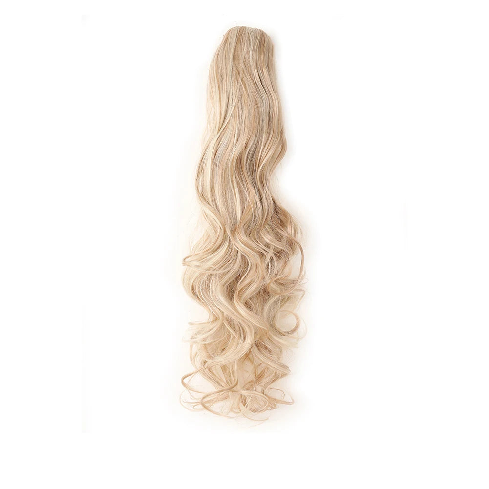 Ponytail Extension Synthetic Claw Clip in Hairpiece 18P613