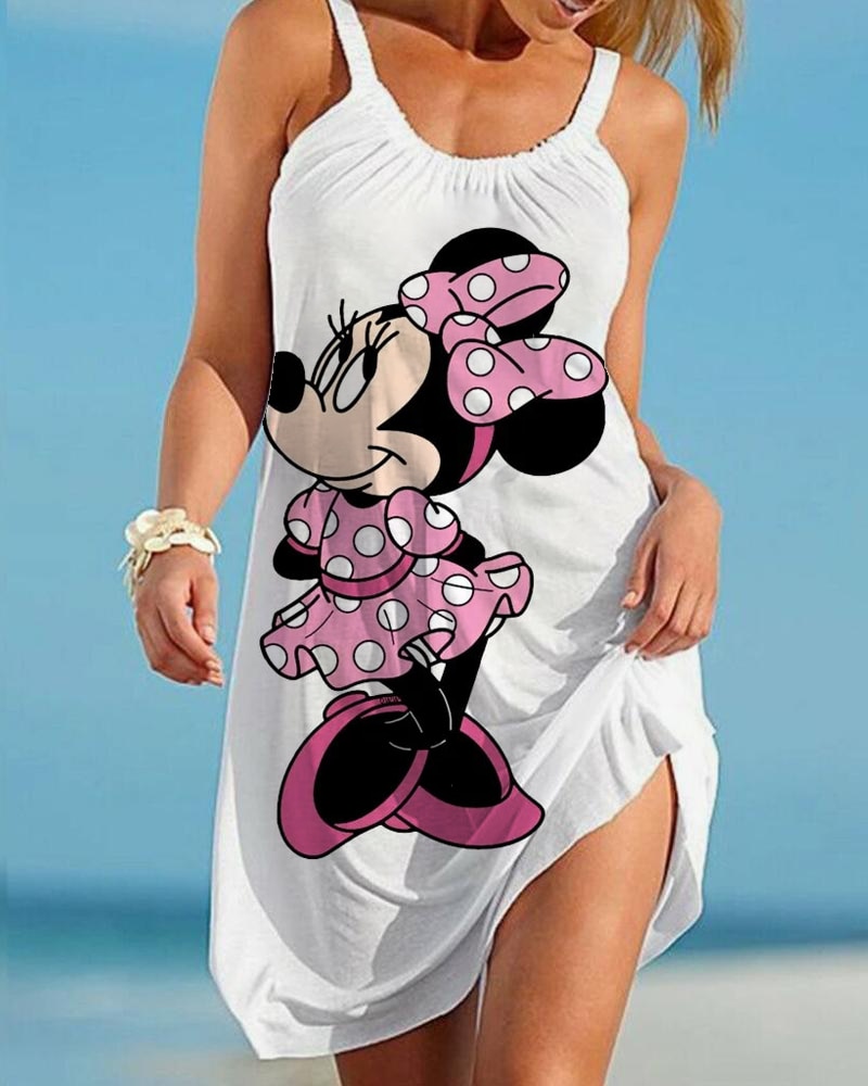 Casual Ladies Cartoon Character Dress AWZ3BD0077
