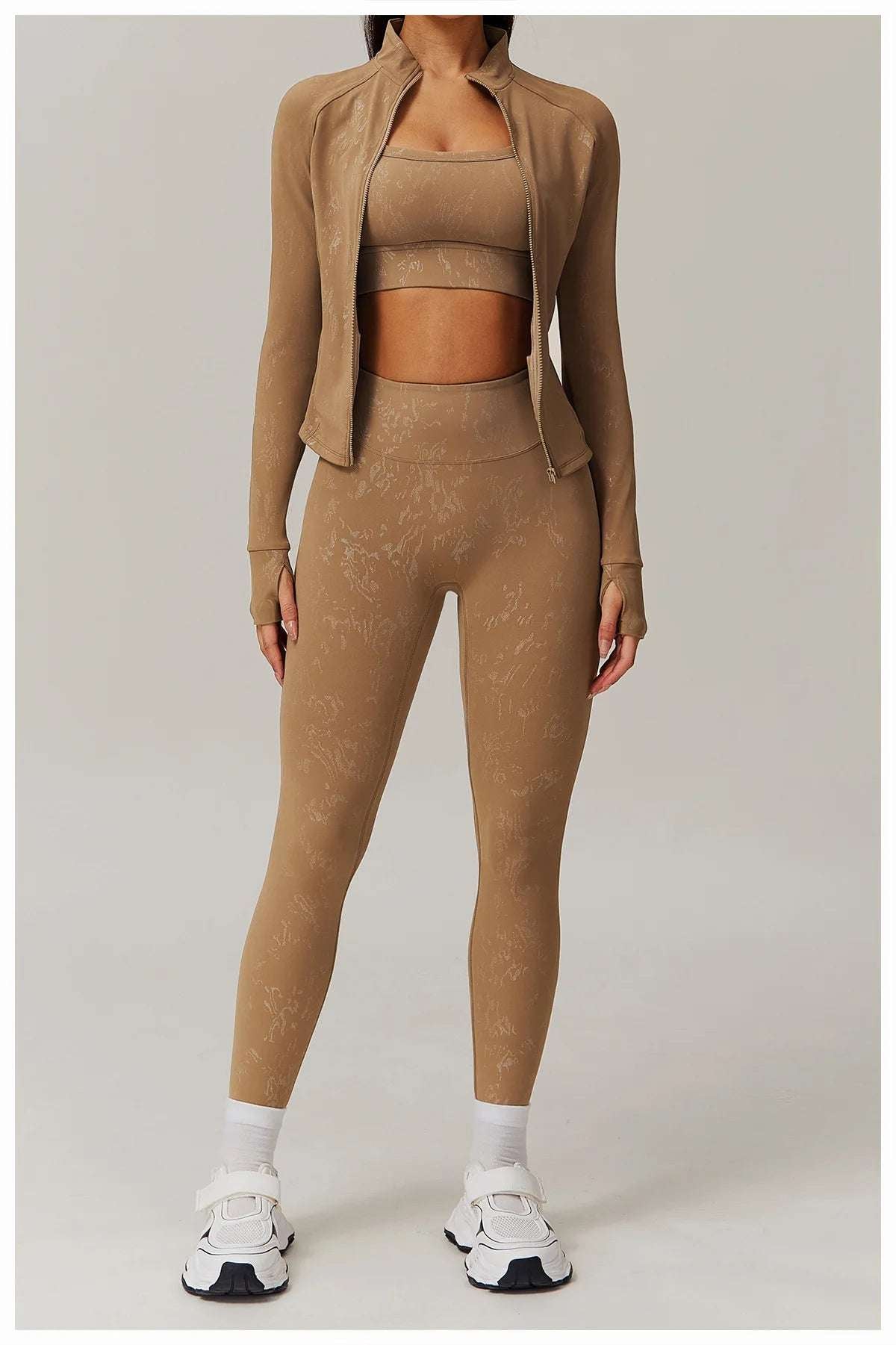 Zipper Long Sleeve Gym Workout Quick Dry Fitness Jacket