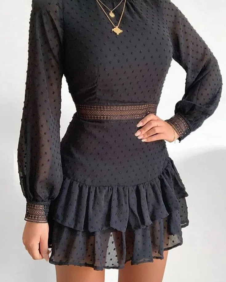 Women Hollow Out Black Dresses