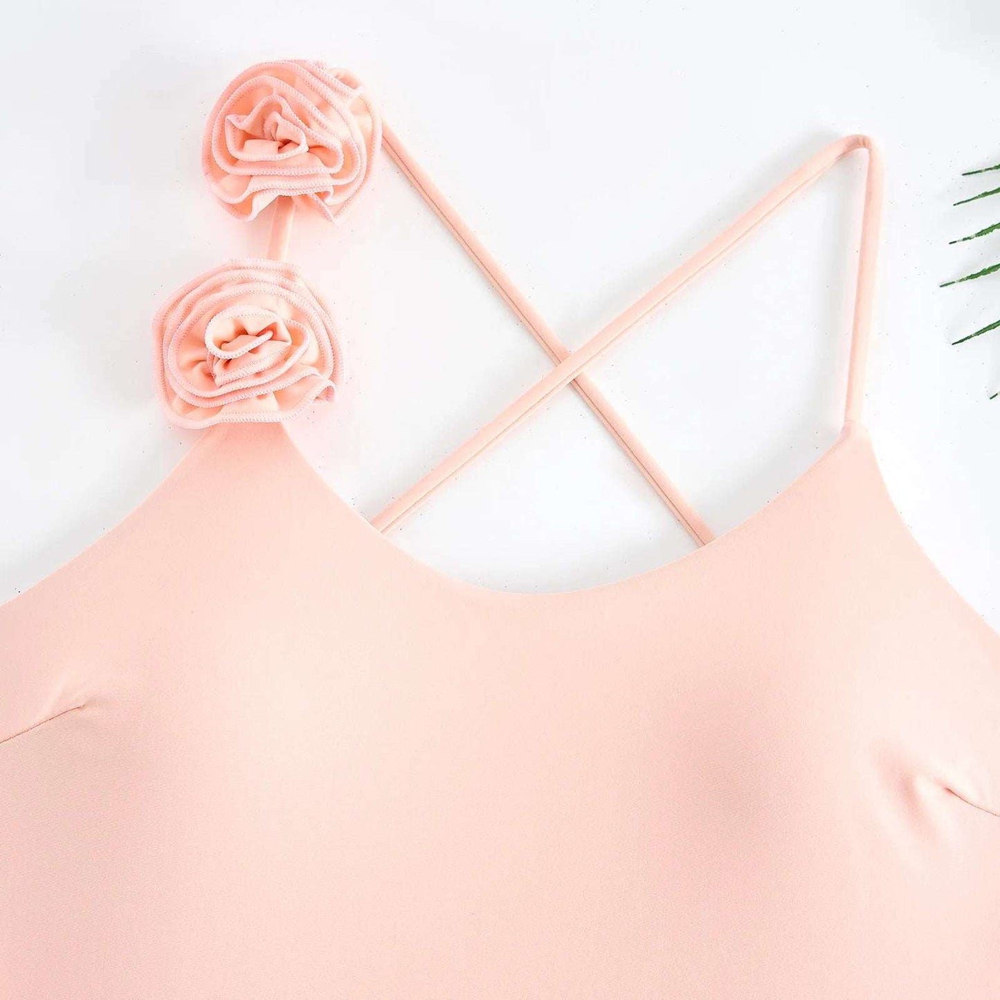 Flower Cross Back one piece swimsuit