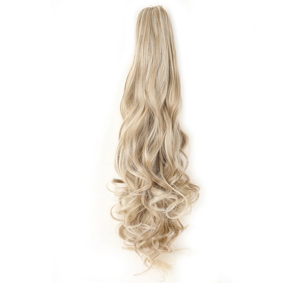 Ponytail Extension Synthetic Claw Clip in Hairpiece 24P613