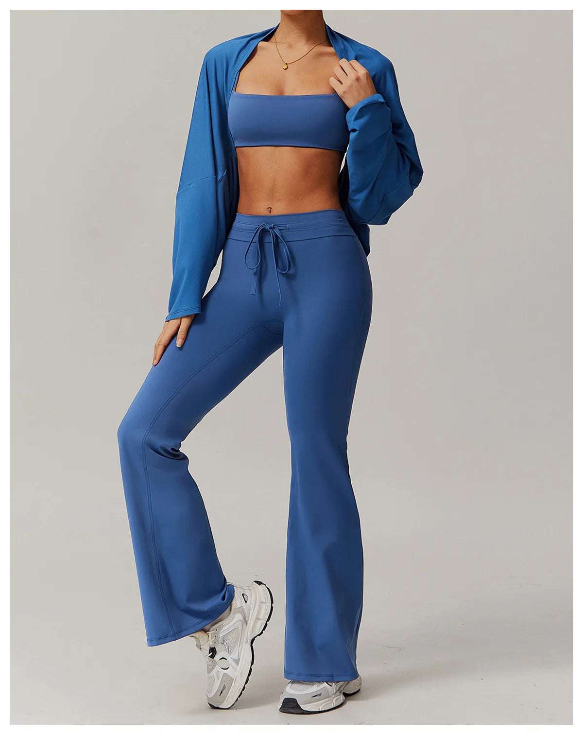 Long Sleeve off Shoulder Bat Sleeve Gym Yoga top