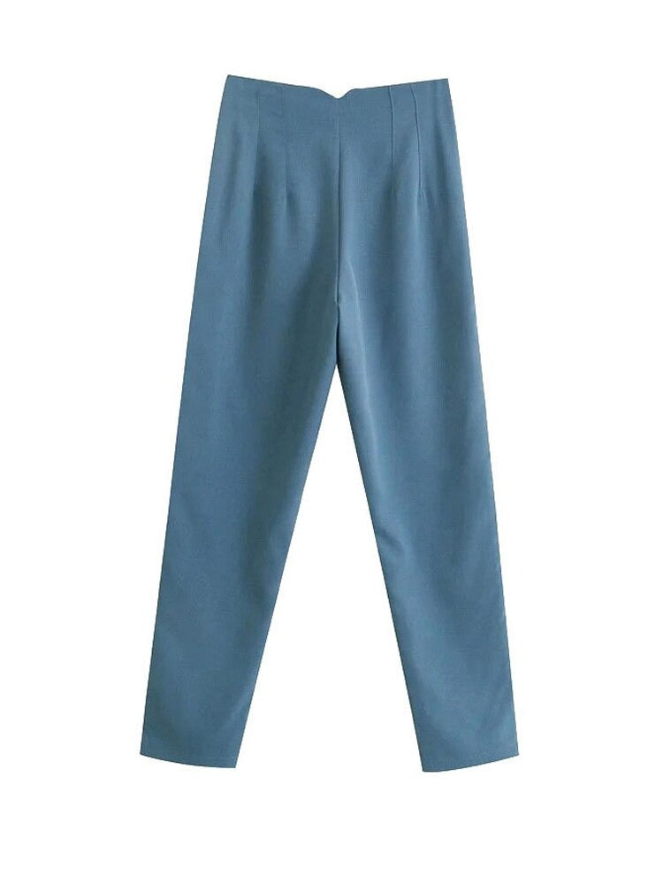 Women Fashion Seam Detail Office Wear Pants