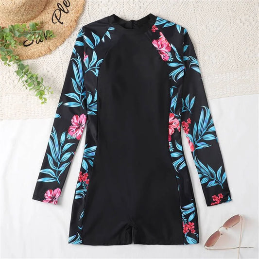 New Women Floral Print Swimwear