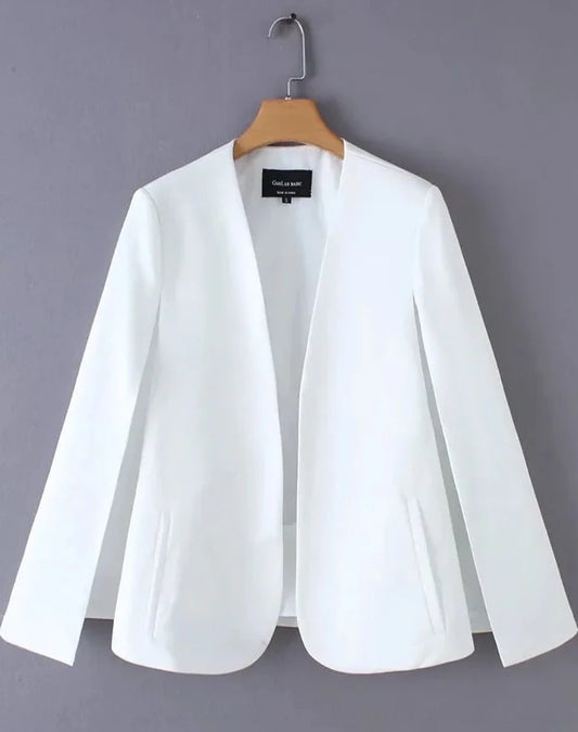 Cape style pocket detail Jacket