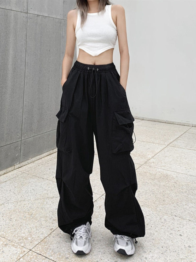 Women Wide Leg Pants Black