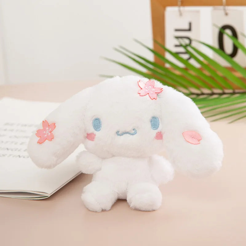 Sanrio Sakura Melody Kuromi Cinnamoroll soft Plush Toy 10cm Cinnamoroll