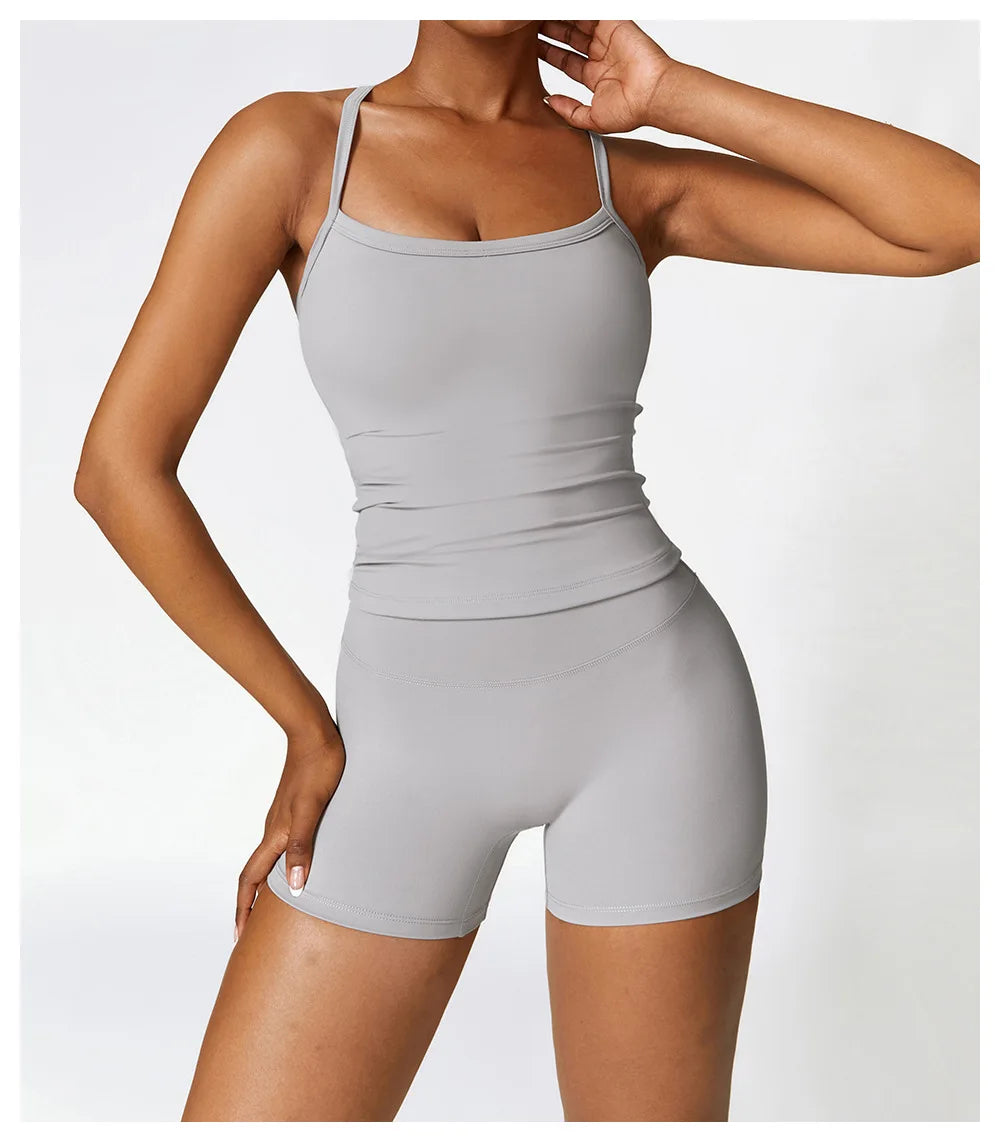 Cross Back Yoga Sports Bra