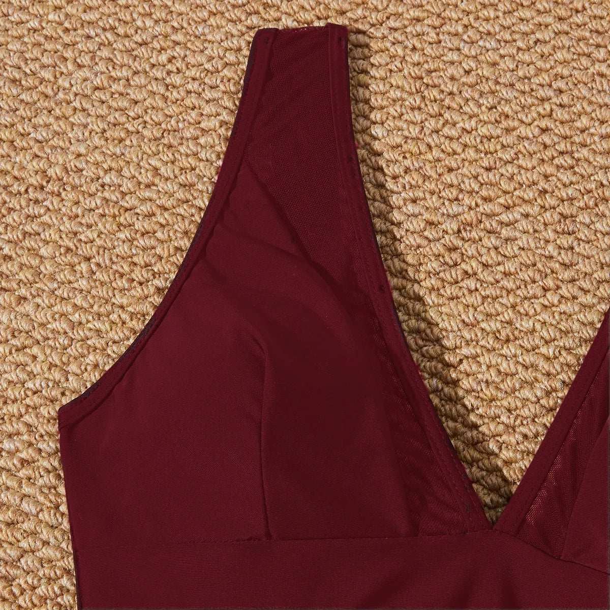 Low Back mesh One Piece Swimsuit