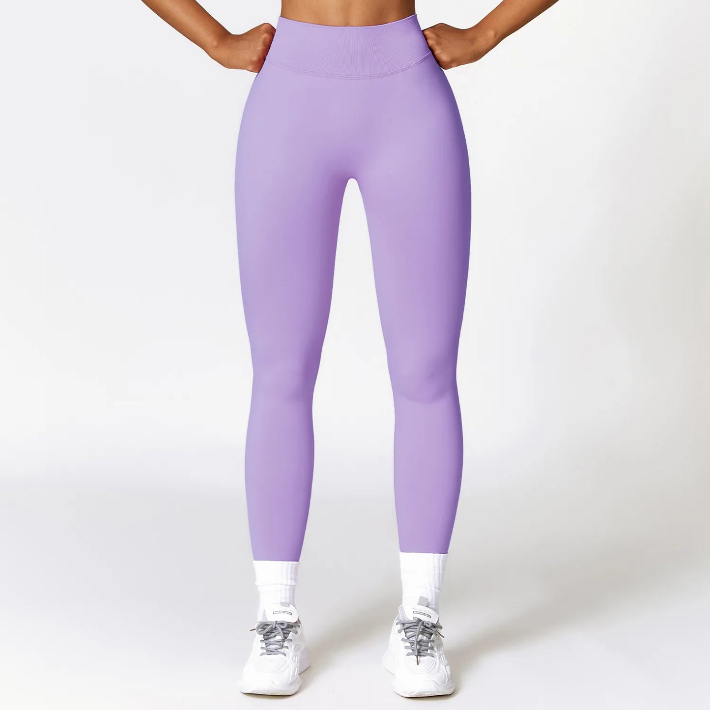 Women seamless Sports High Waist Fitness Leggings Bright Purple