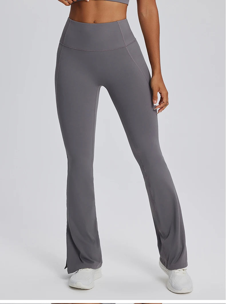 High waisted Flared gym workout Leggings