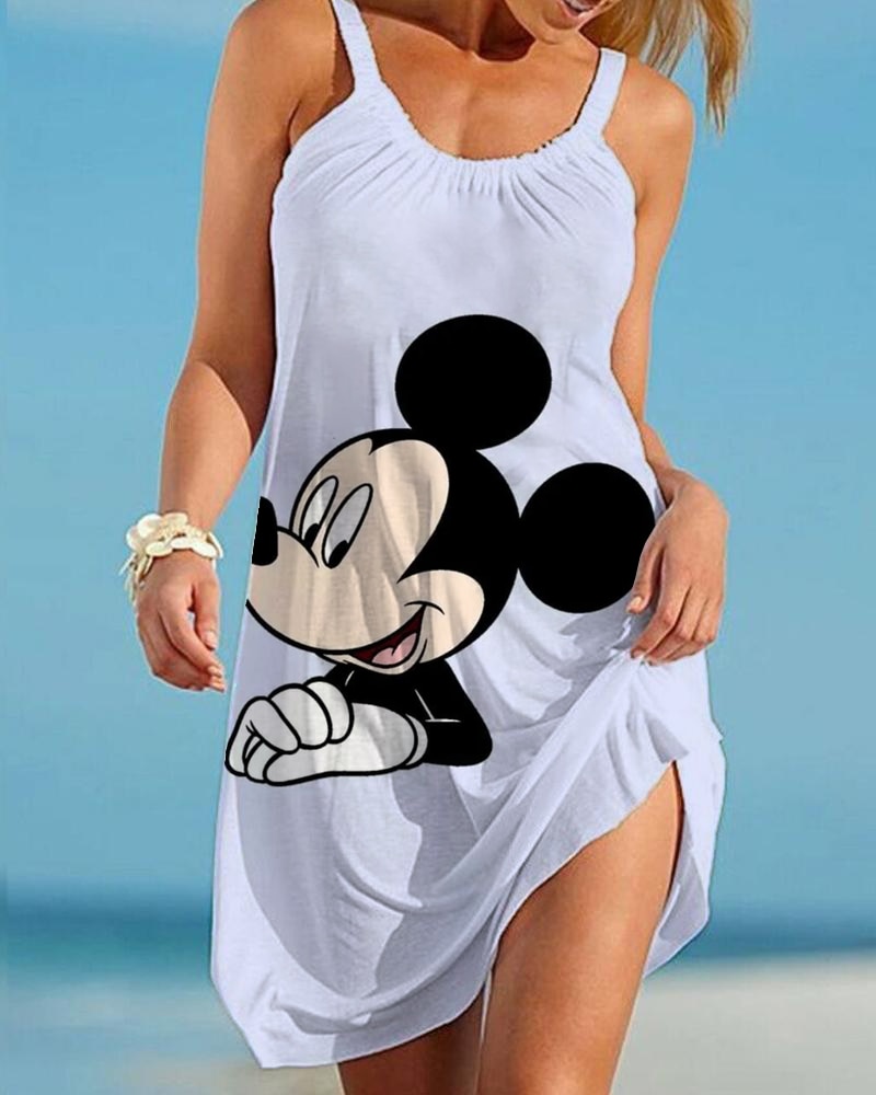 Casual Ladies Cartoon Character Dress AWZ3BD0082