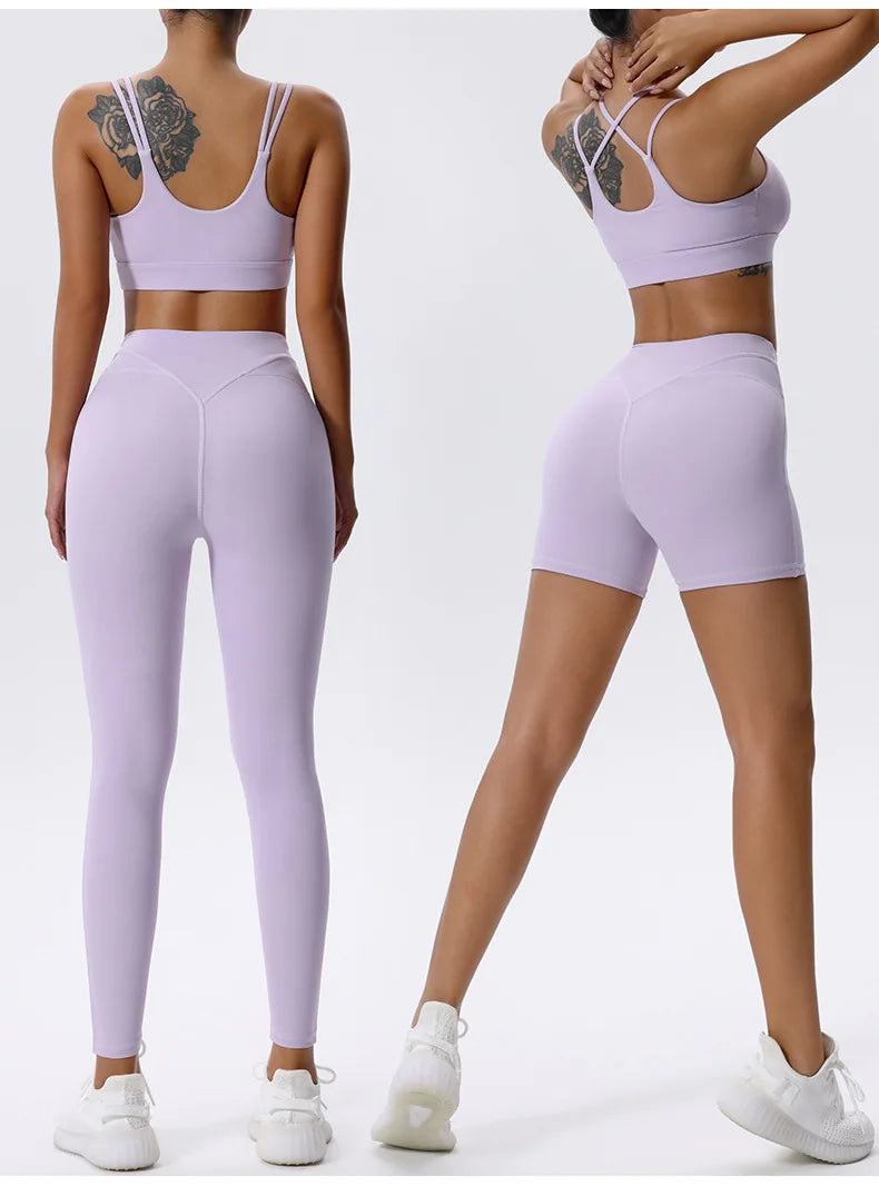 2 piece Yoga Sportswear Bra & Leggings Set