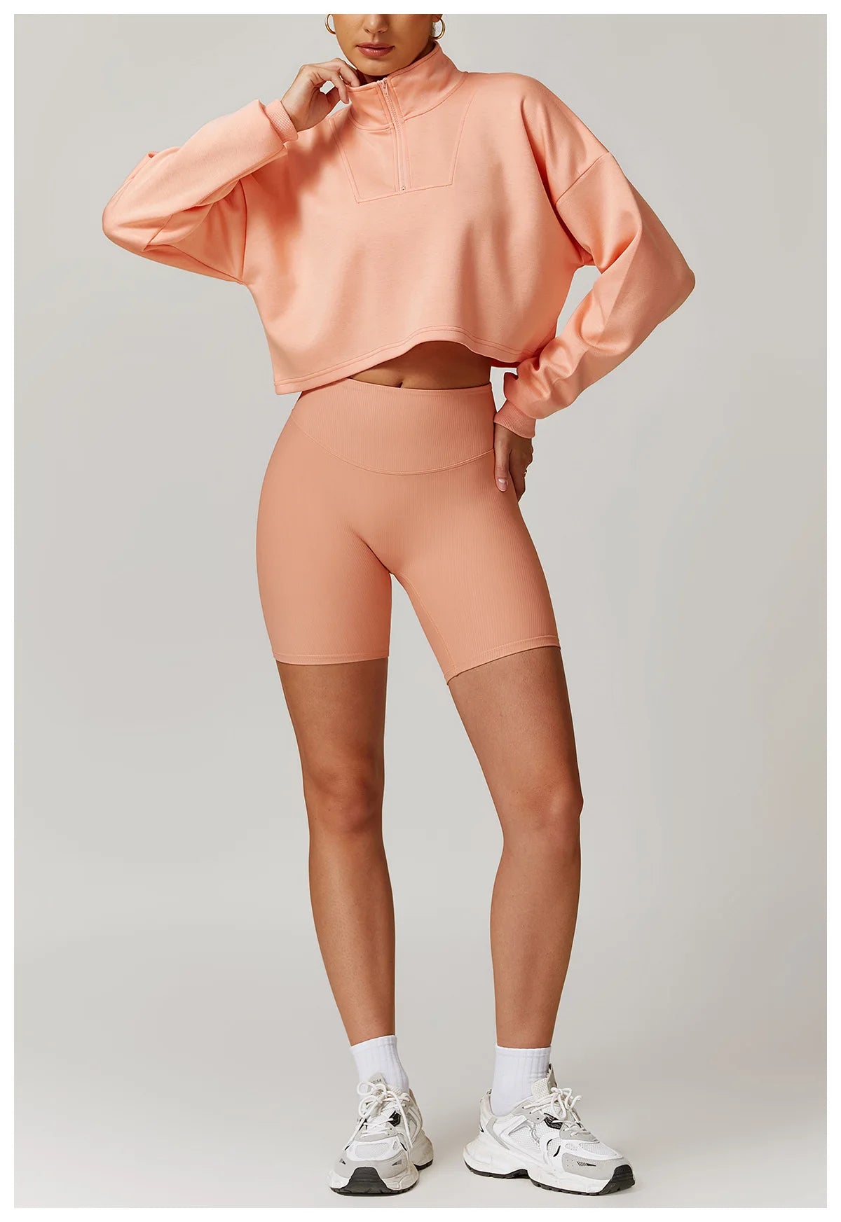 Ribbed Fitness Gym Workout Push Up Sports Bra & Leggings Set