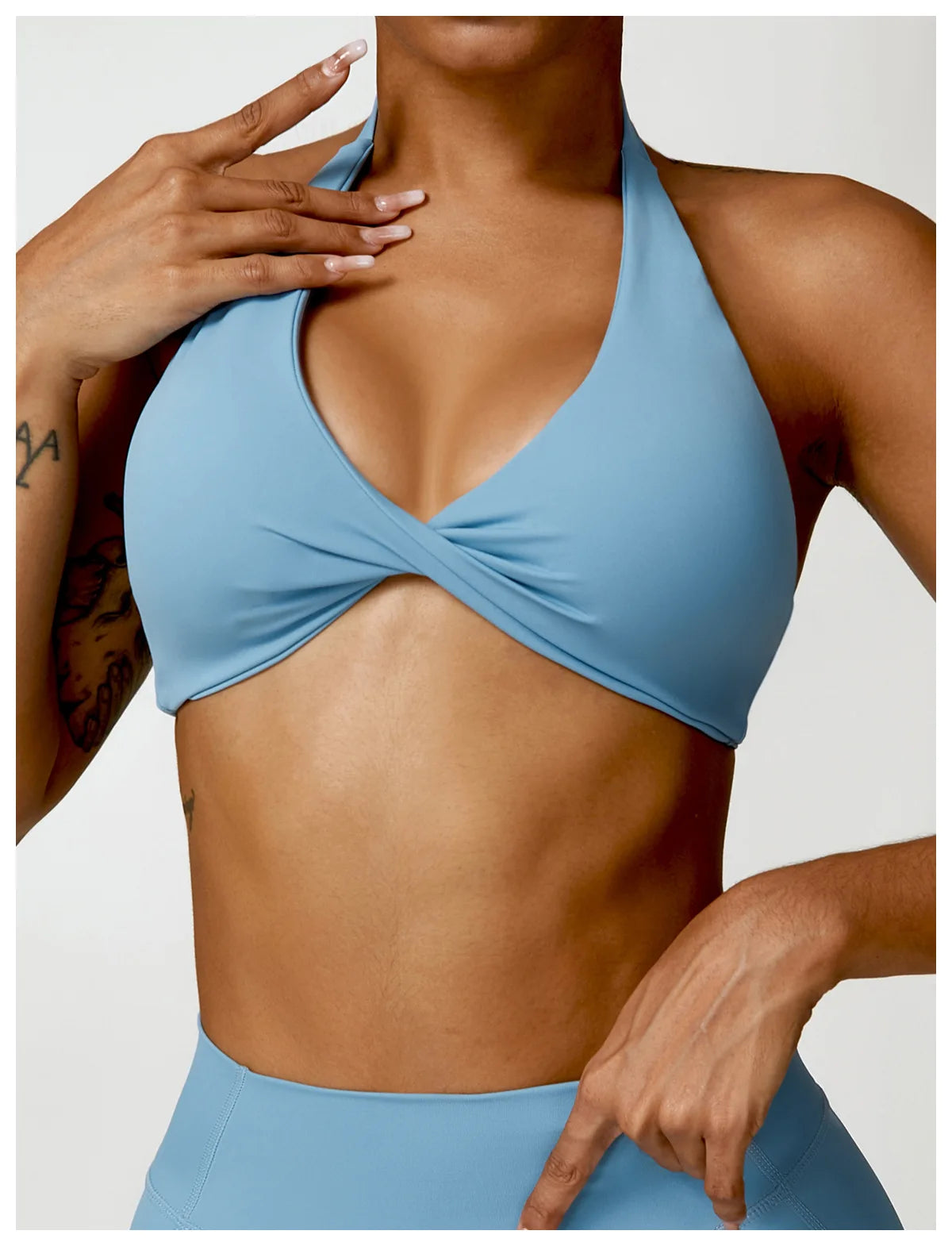 Push Up Breathable Wrapped Yoga Sports Bra