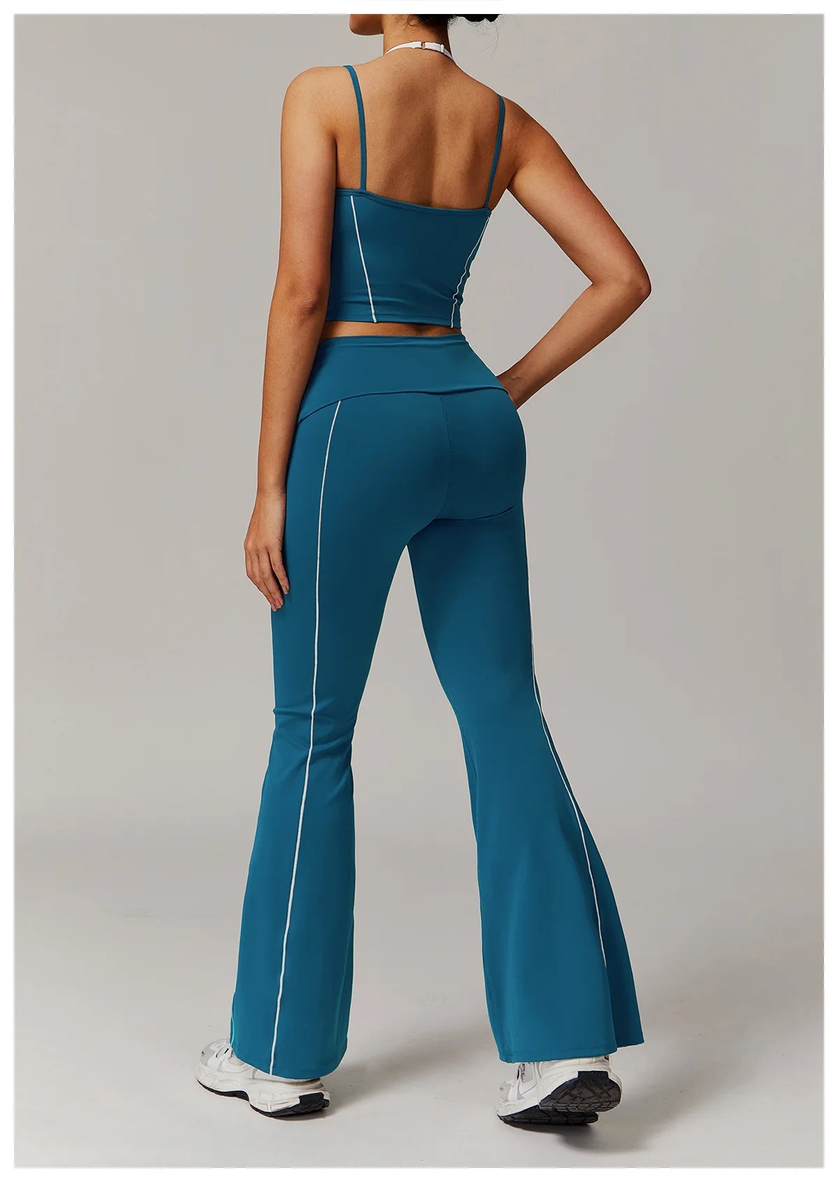 Bra & Flared high waisted leggings set