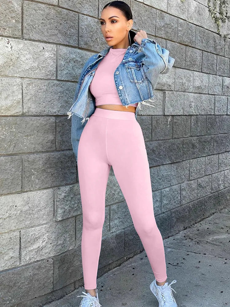 Women Sport Fitness Two Piece Set