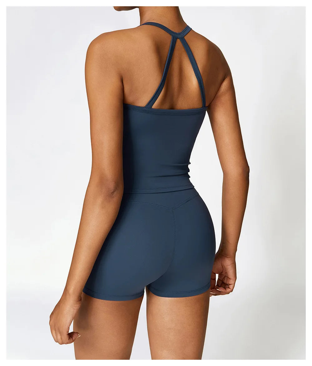 Cross Back Yoga Sports Bra