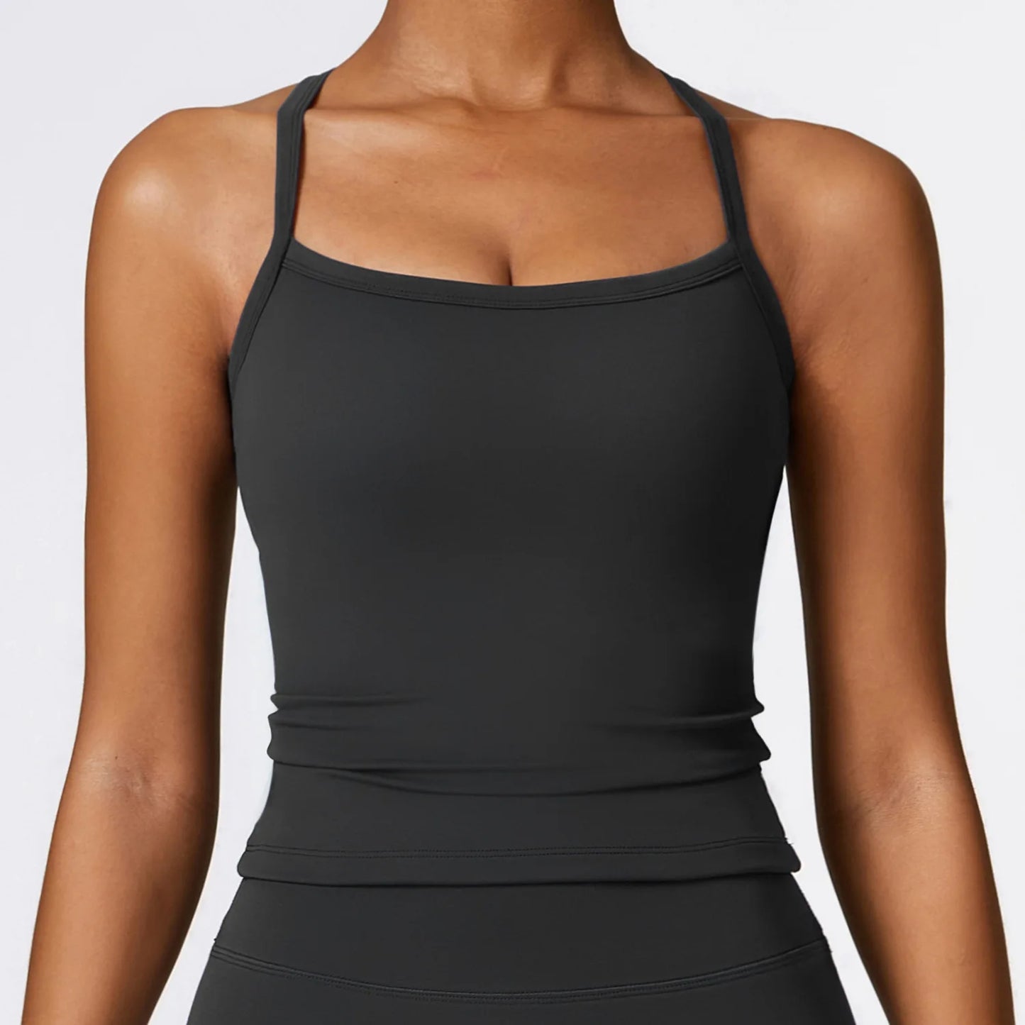 Cross Back Yoga Sports Bra Advanced Black