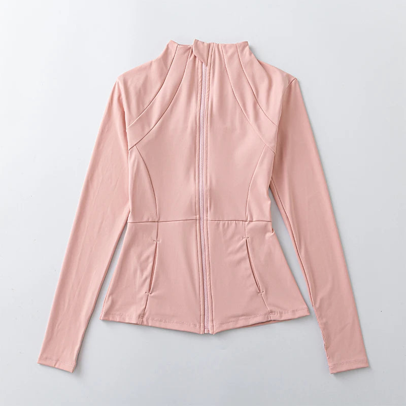 Long-sleeved zipper Fitness Running gym Top Jacket
