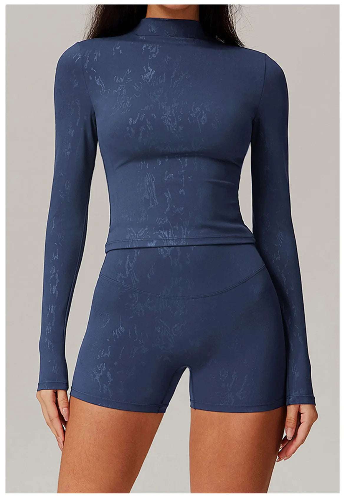 Printed Long Sleeved Sports Workout Top