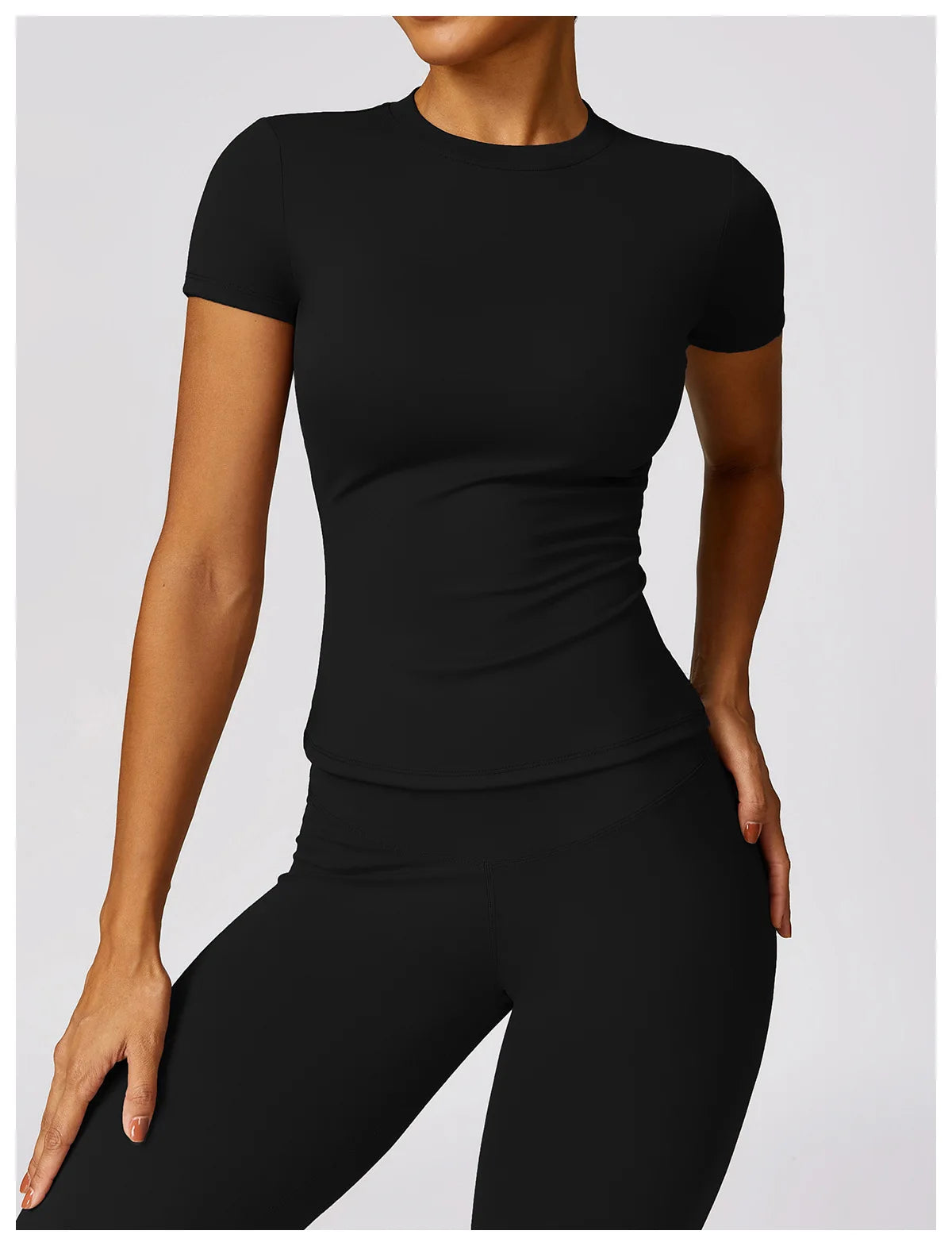 Seamless Short Sleeve Yoga Gym Top