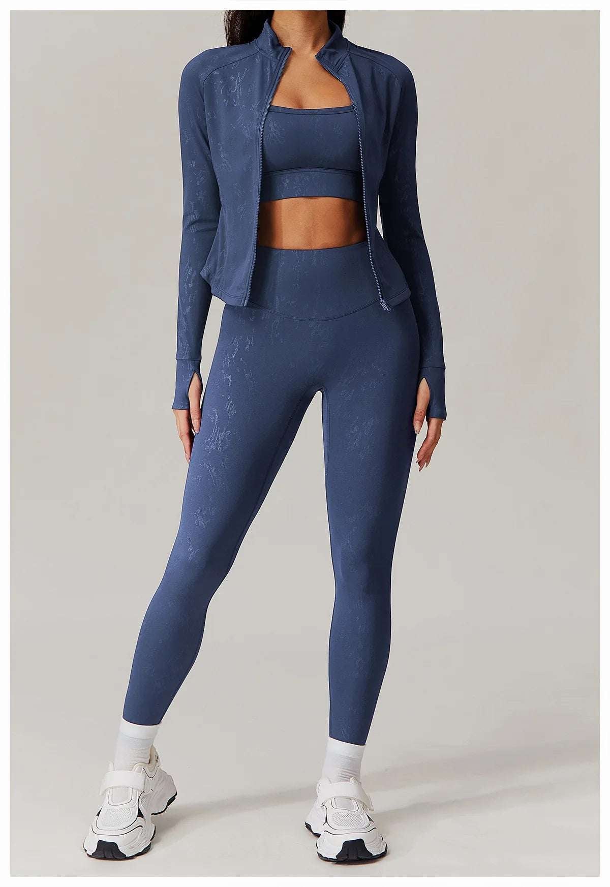 Zipper Long Sleeve Gym Workout Quick Dry Fitness Jacket