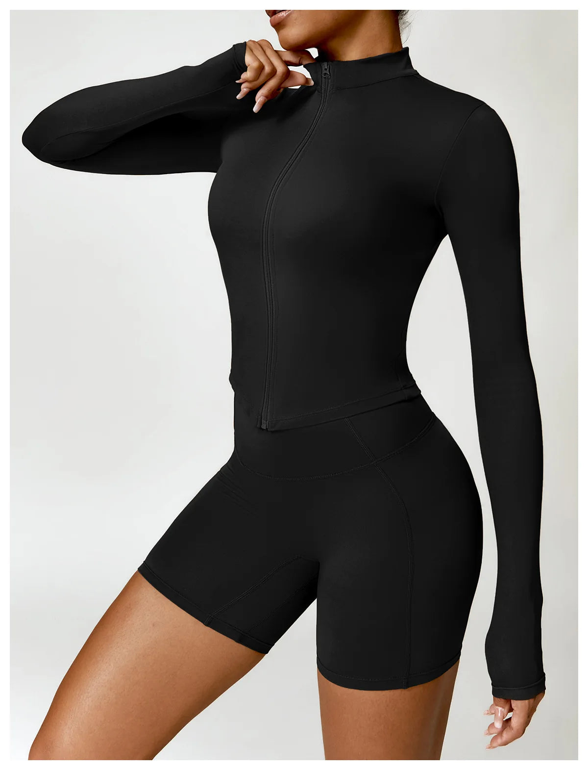 Full Zip-up Yoga Gym Workout Jacket