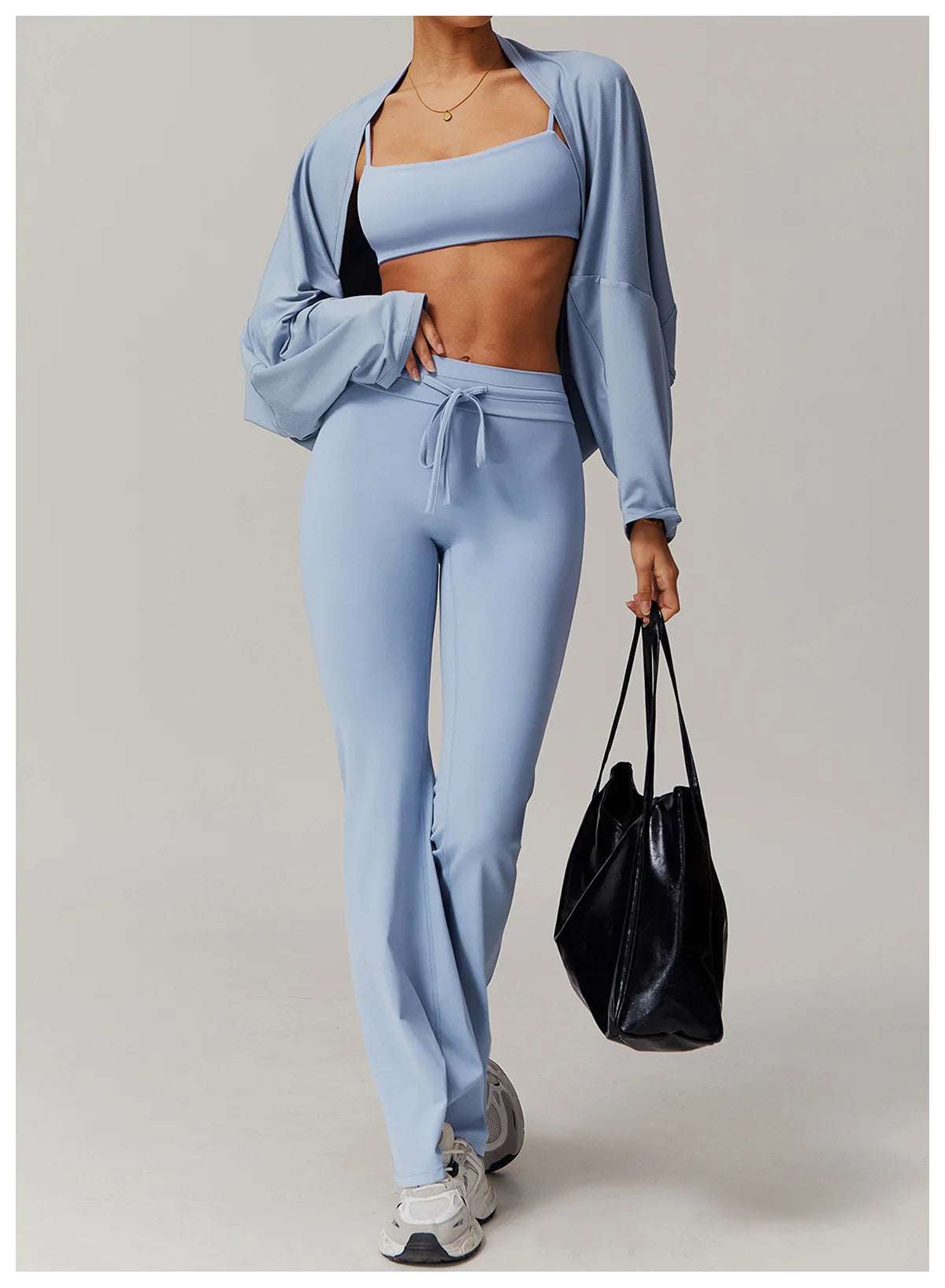 Long Sleeve off Shoulder Bat Sleeve Gym Yoga top