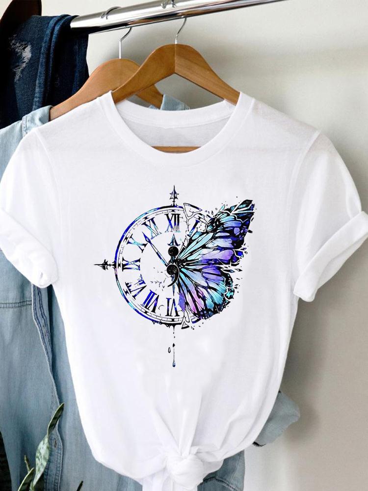 Summer Short Sleeve Print Graphic T Shirt MGQ30017