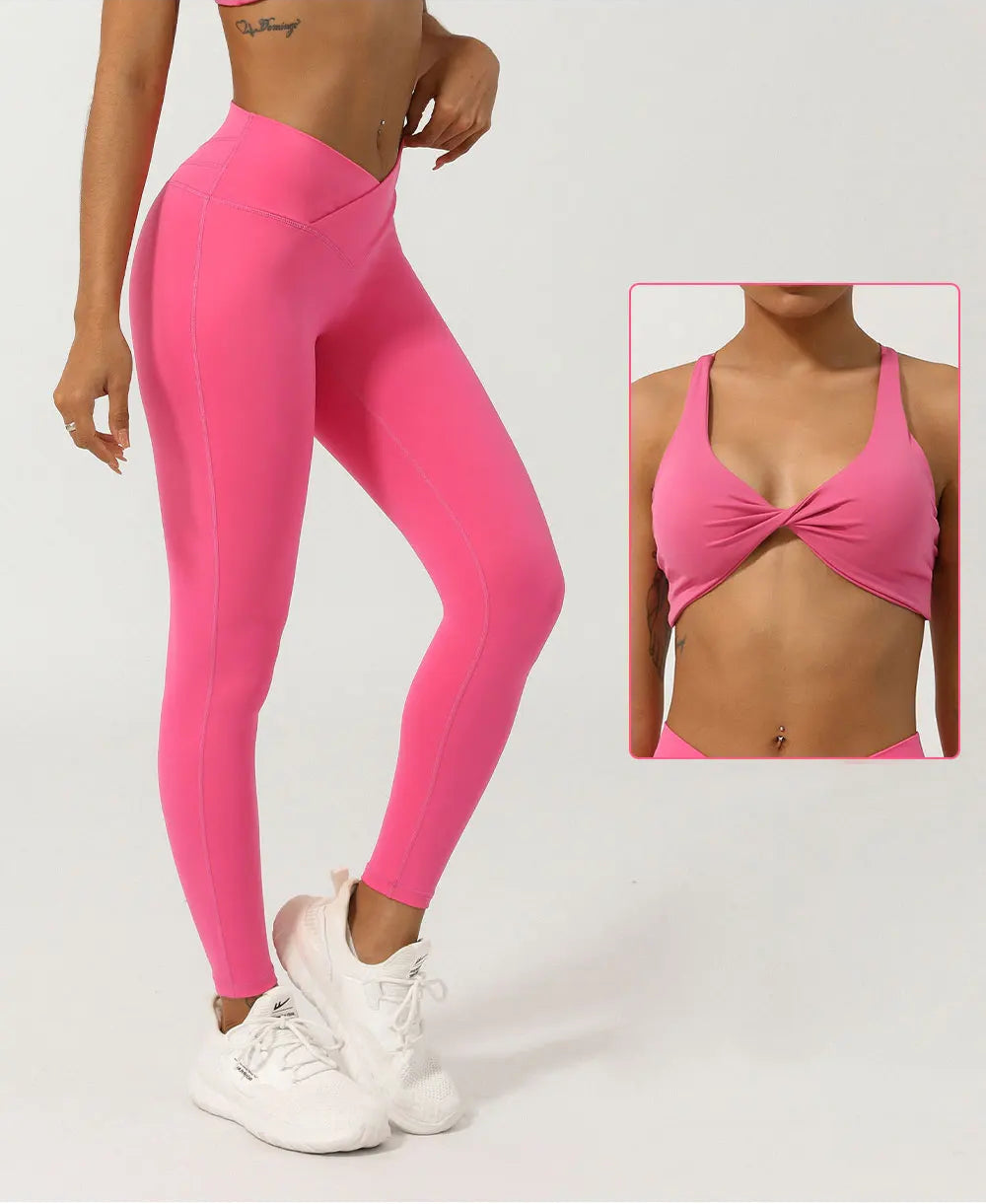 V-shaped Waist High Waist Fitness gym Leggings