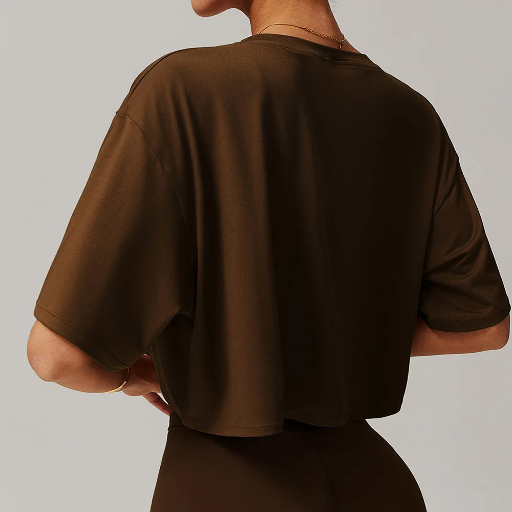 Loose Fitness gym crop Top