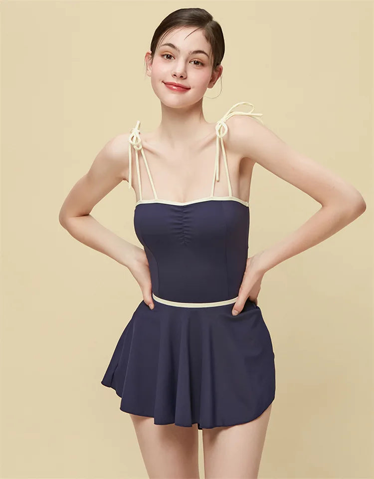 Monokini One Piece skirt dress Swimsuit