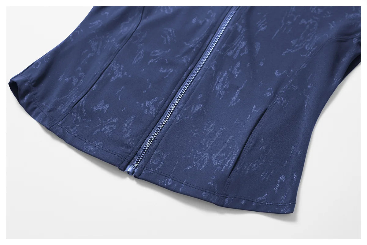 Zipper Long Sleeve Gym Workout Quick Dry Fitness Jacket