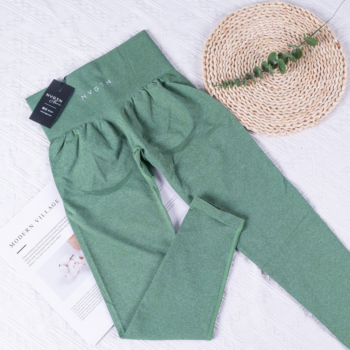 New Women Workout Yoga Pants Forest Green