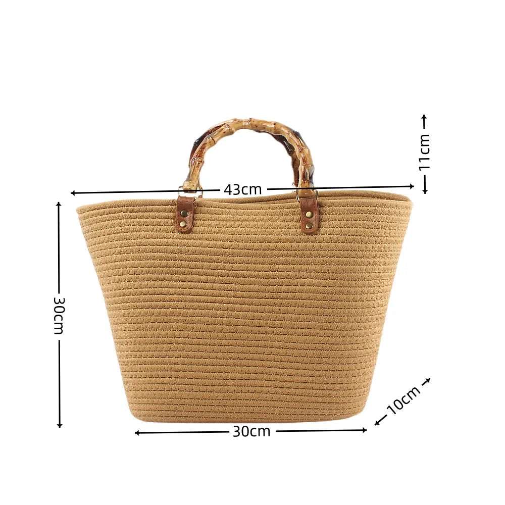 Cotton Rope Woven beach holiday Handbag