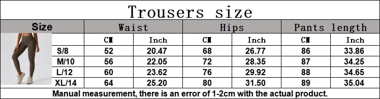 High Waist Push Up gym leggings