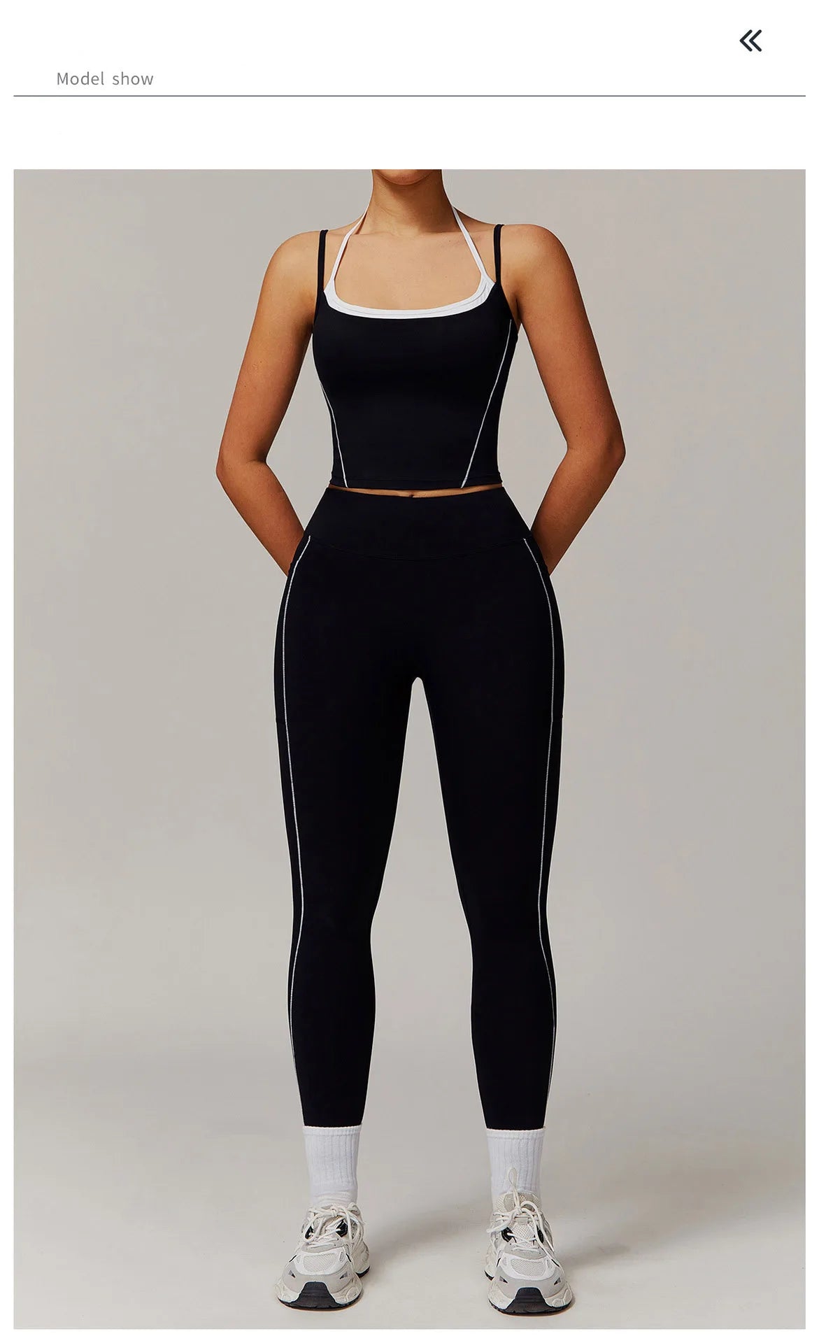 Bra & Flared high waisted leggings set