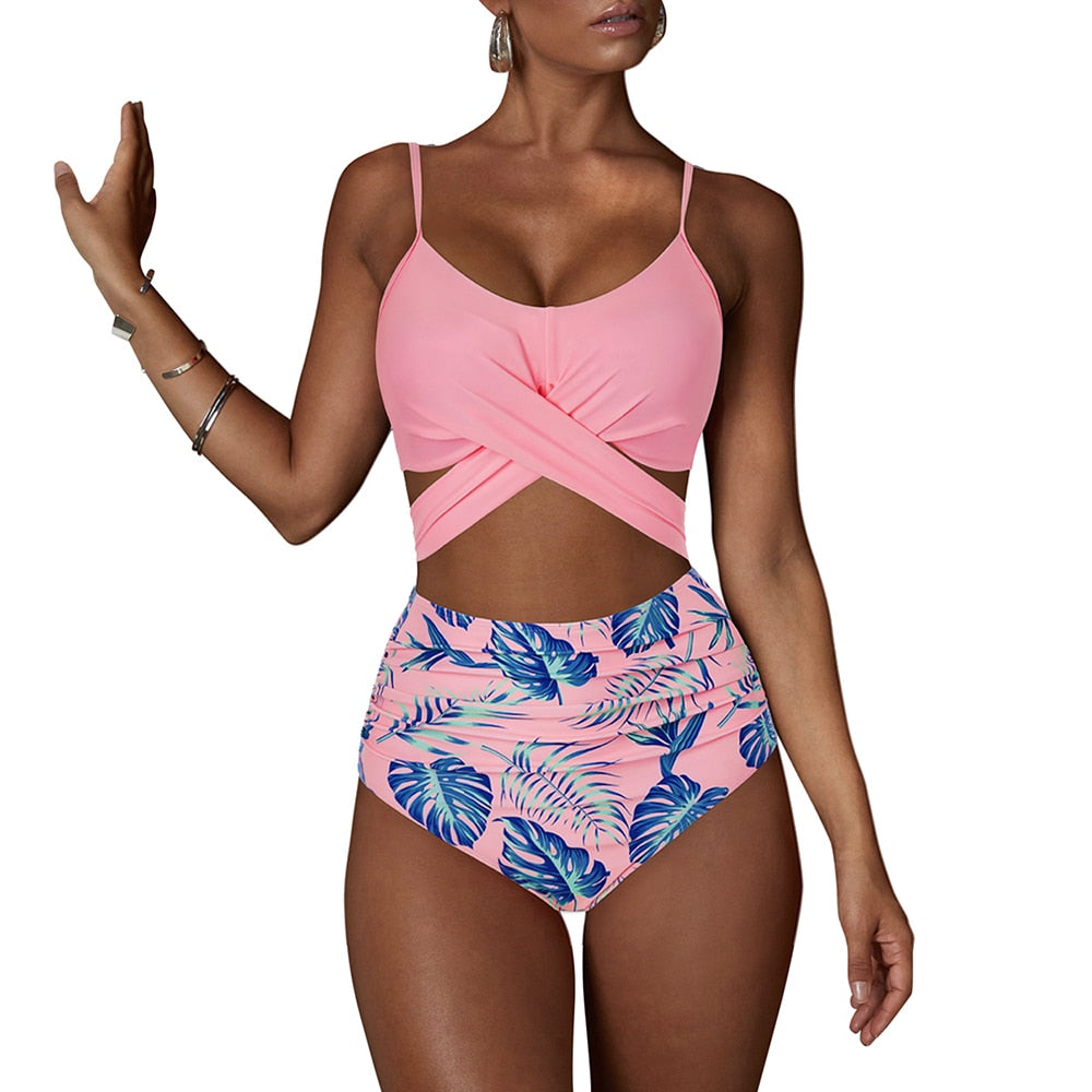 New High Waist Push Up Brazilian Bathing Suits